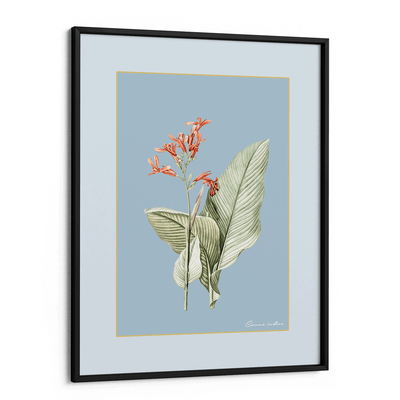 Blossom Bliss - Powder Blue Nook At You Matte Paper Black Frame