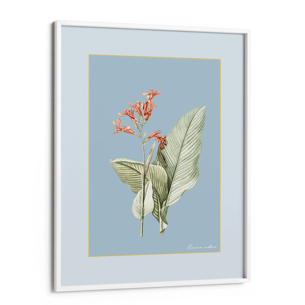 Blossom Bliss - Powder Blue Nook At You Matte Paper White Frame