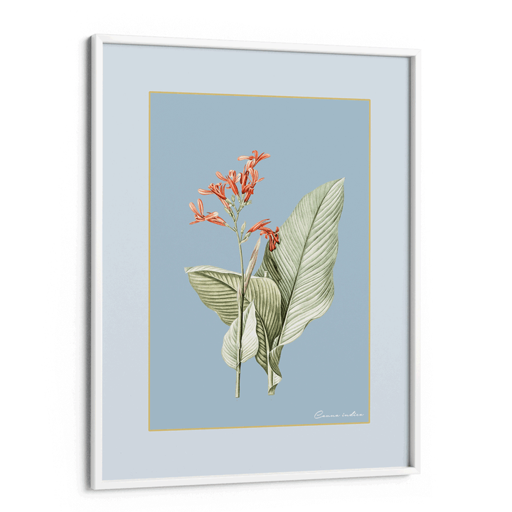 Blossom Bliss - Powder Blue Nook At You Matte Paper White Frame