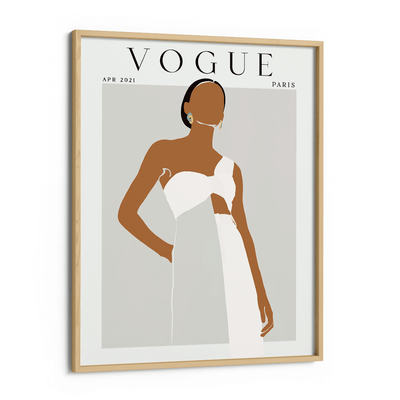 Abstract Vogue - April 2021 Nook At You Matte Paper Wooden Frame