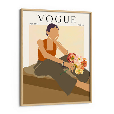 Abstract Vogue - Dec 1999 Nook At You Matte Paper Wooden Frame