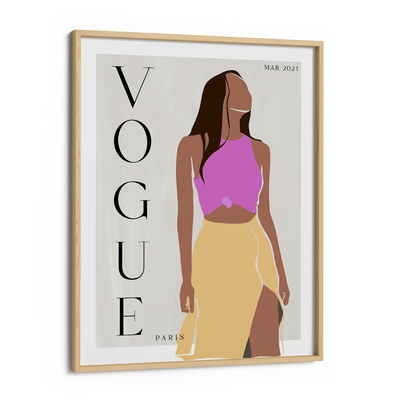 Abstract Vogue - March 2021 Nook At You Matte Paper Wooden Frame