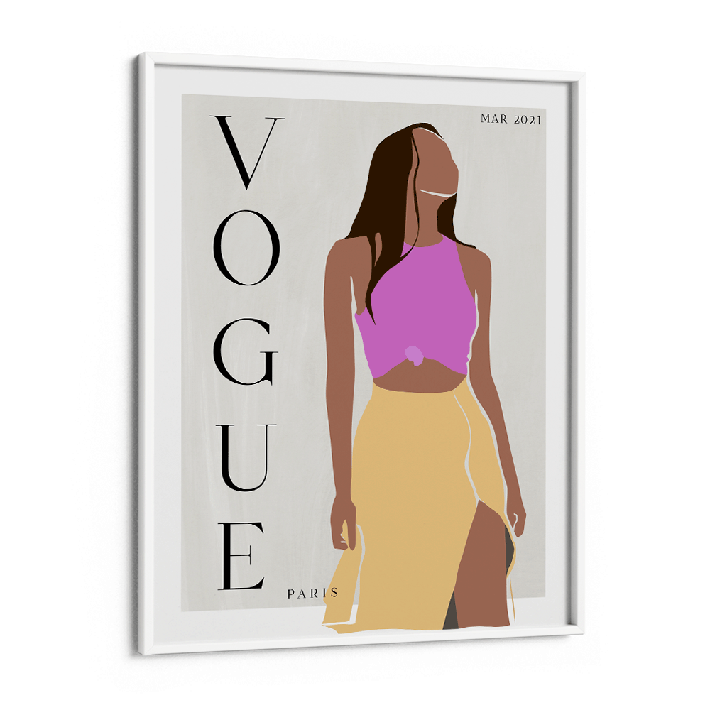 Abstract Vogue - March 2021 Nook At You Matte Paper White Frame