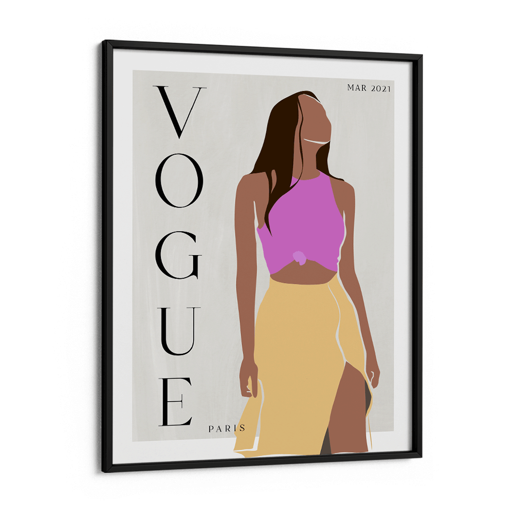 Abstract Vogue - March 2021 Nook At You Matte Paper Black Frame