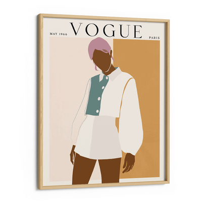 Abstract Vogue - May 1966 Nook At You Matte Paper Wooden Frame
