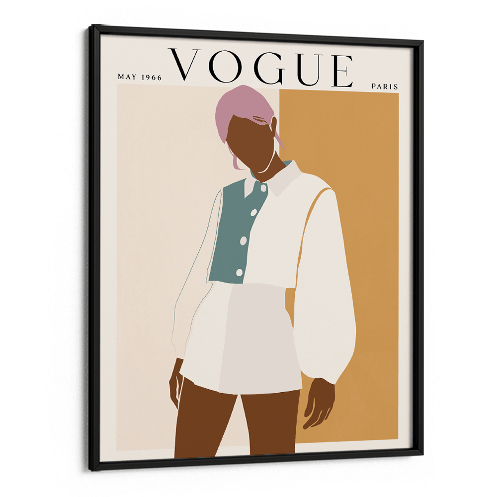 Abstract Vogue - May 1966 Nook At You Matte Paper Black Frame