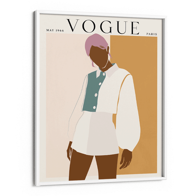 Abstract Vogue - May 1966 Nook At You Matte Paper White Frame