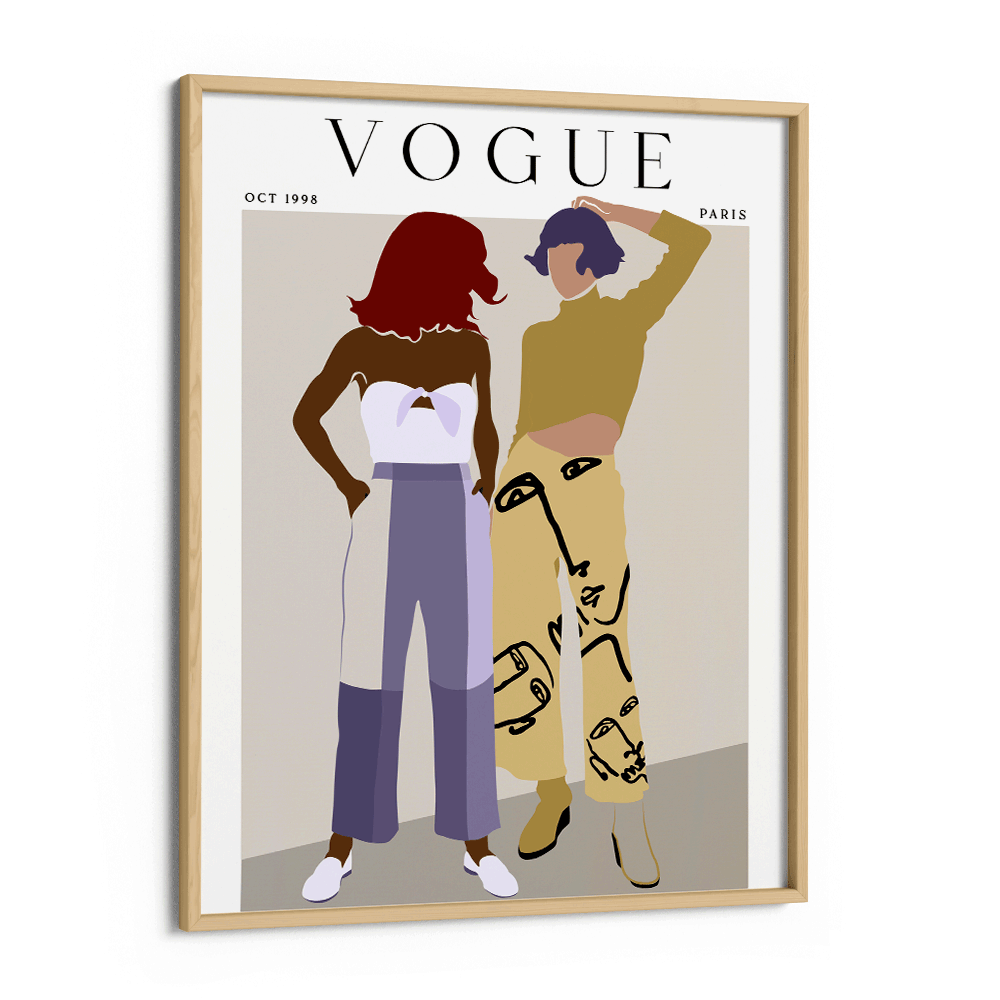 Abstract Vogue - Oct 1998 Nook At You Matte Paper Wooden Frame