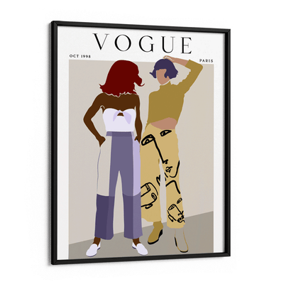 Abstract Vogue - Oct 1998 Nook At You Matte Paper Black Frame