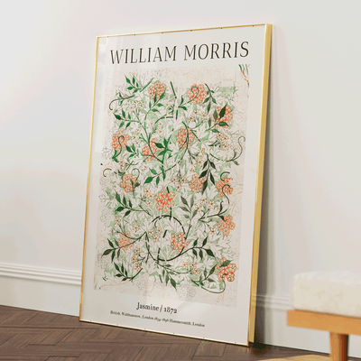 William Morris - Jasmine Nook At You Matte Paper Gold Metal Frame