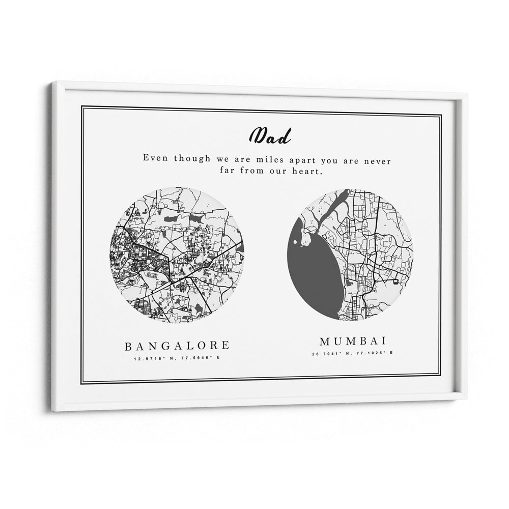Dual Expression - Black Nook At You Matte Paper White Frame