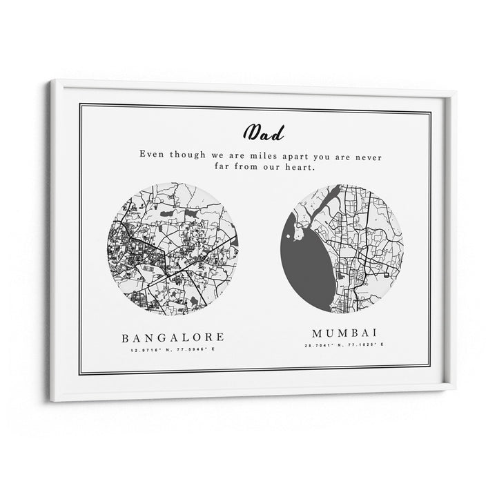 Dual Expression - Black Nook At You Matte Paper White Frame