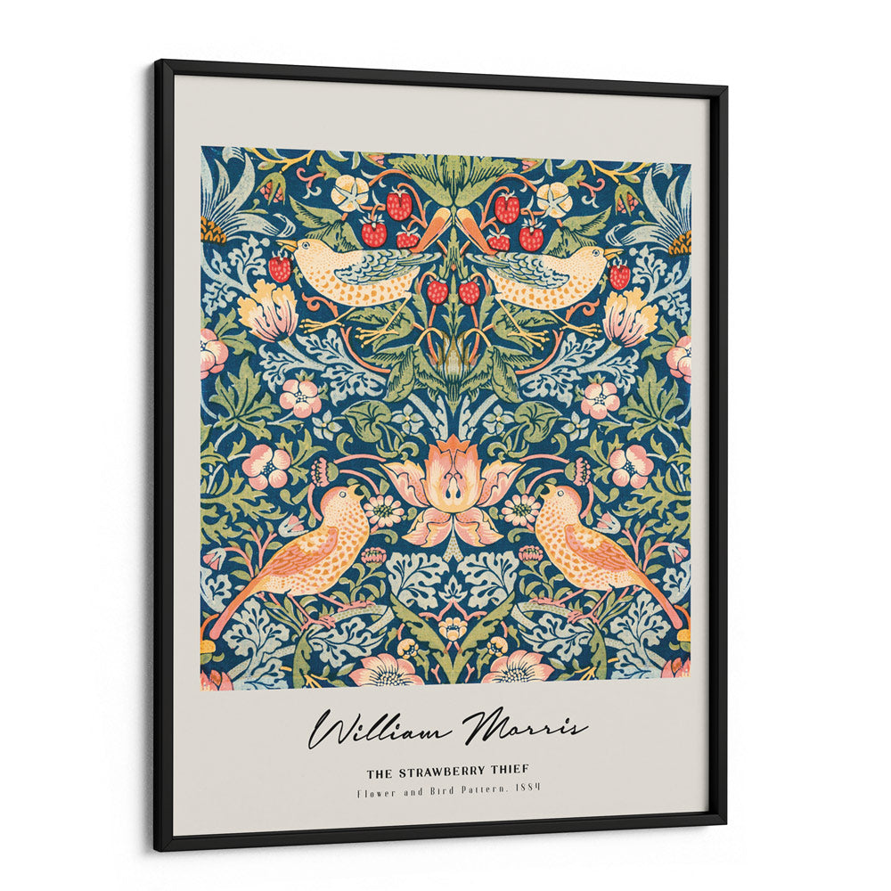 William Morris - The Strawberry Thief 1884 Nook At You Matte Paper Black Frame