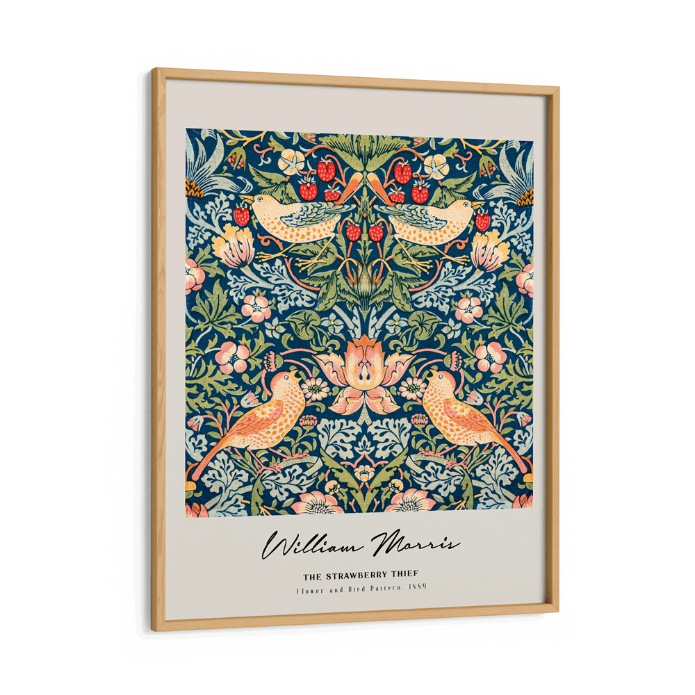 William Morris - The Strawberry Thief 1884 Nook At You Matte Paper Wooden Frame
