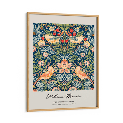William Morris - The Strawberry Thief 1884 Nook At You Matte Paper Wooden Frame