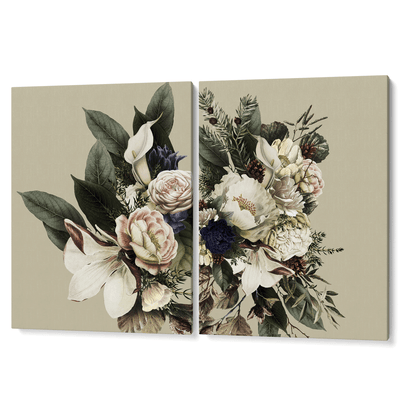 Winter Bouquet Set of 2 Nook At You Canvas Gallery Wrap