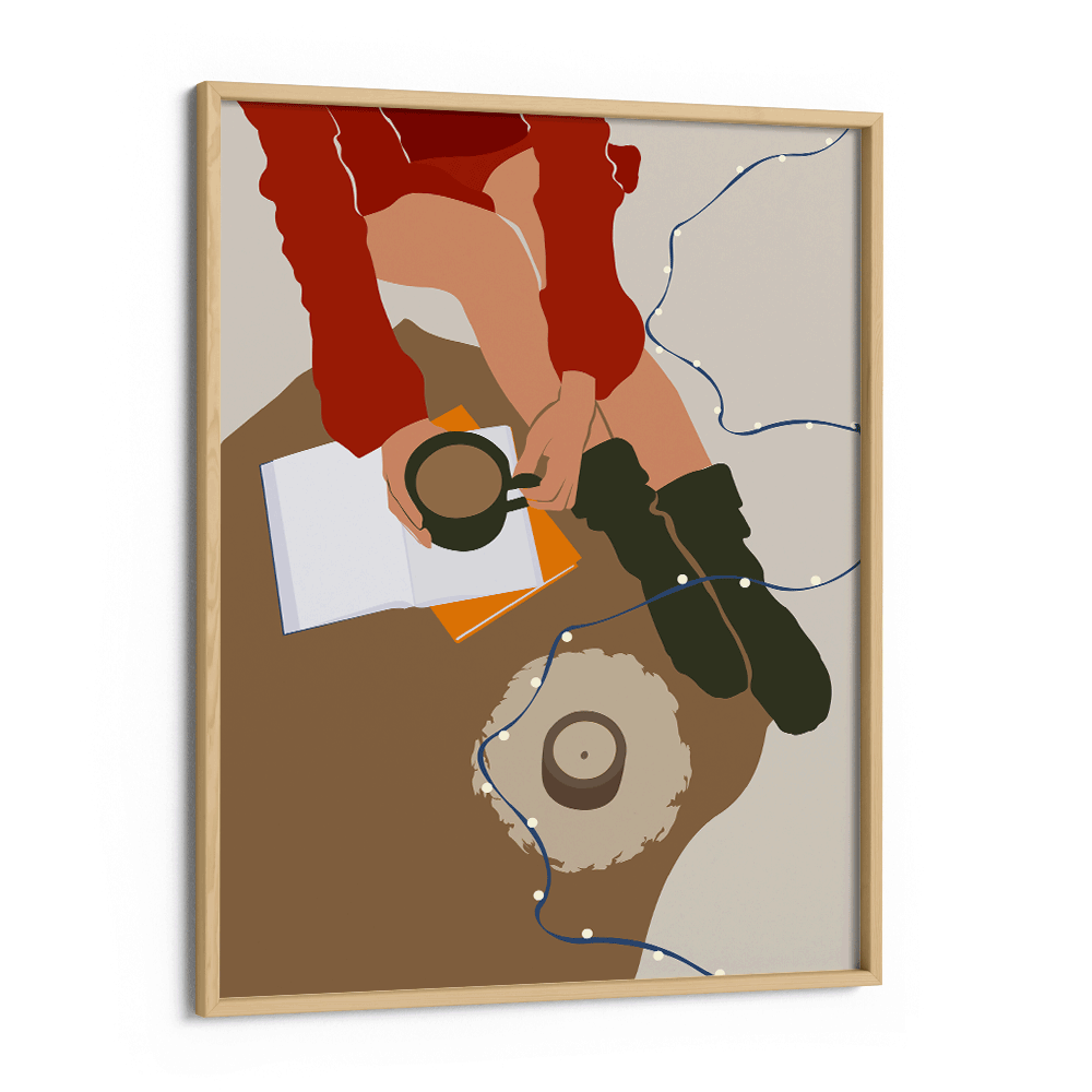 Hot Cocoa Winters Nook At You Matte Paper Wooden Frame