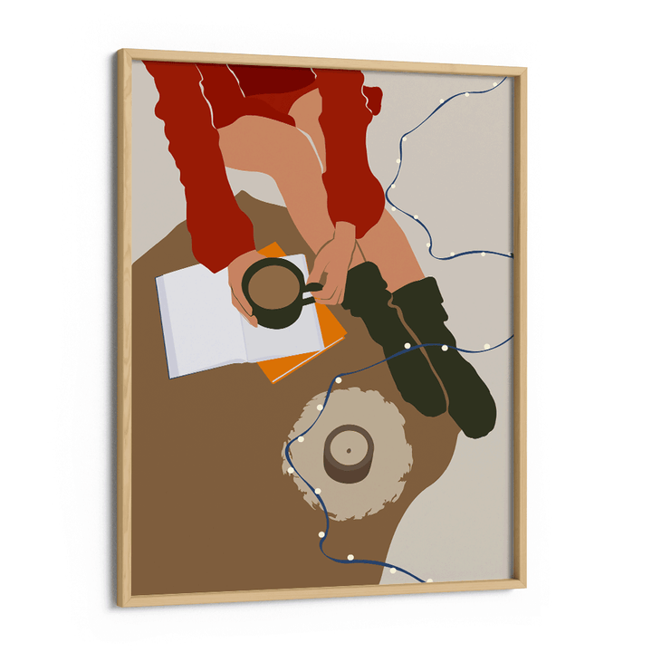 Hot Cocoa Winters Nook At You Matte Paper Wooden Frame