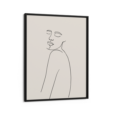 Perception - Cream Nook At You Matte Paper Black Frame