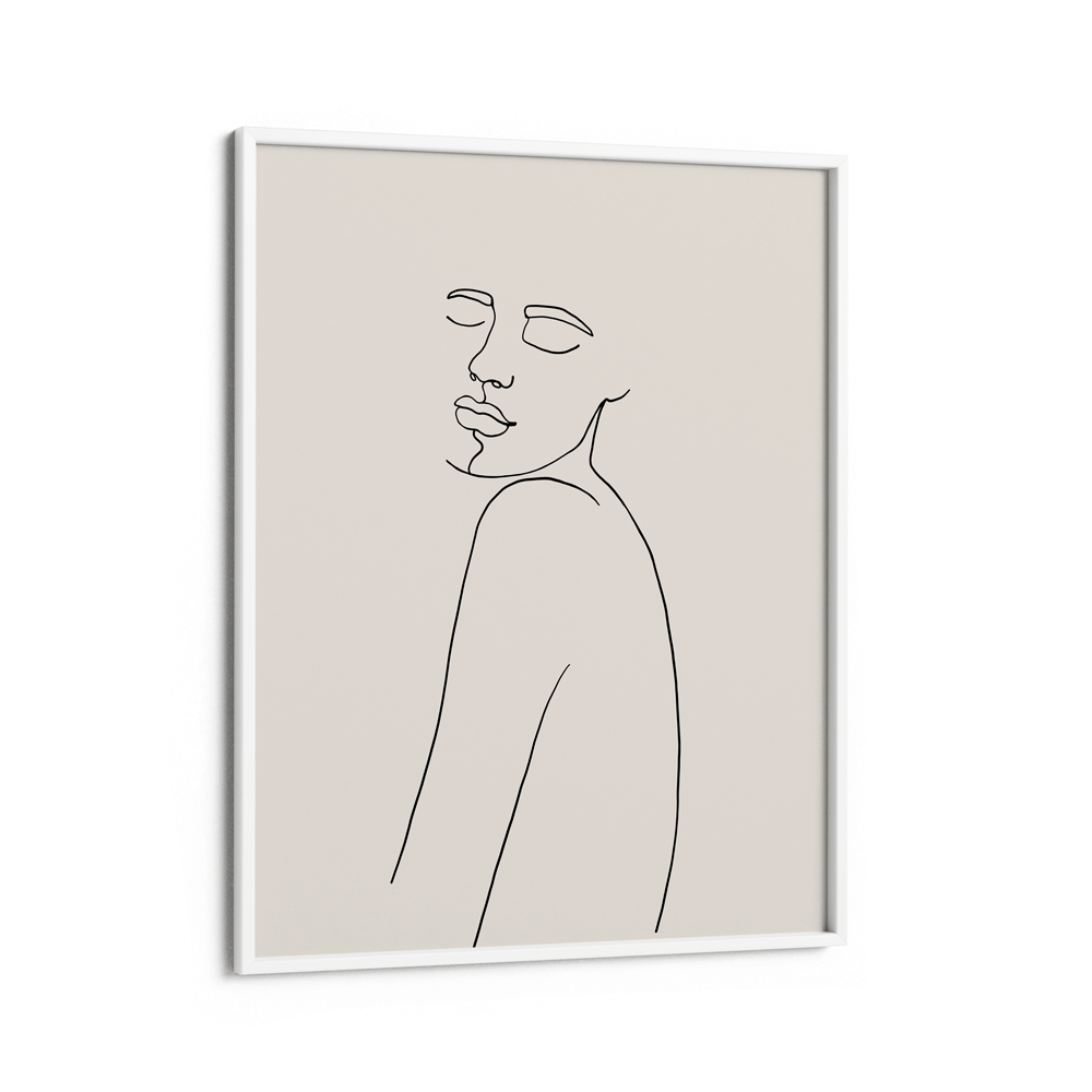 Perception - Cream Nook At You Matte Paper White Frame