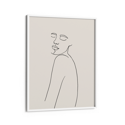 Perception - Cream Nook At You Matte Paper White Frame