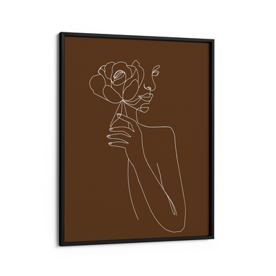 Clarity - Brown Nook At You Matte Paper Black Frame