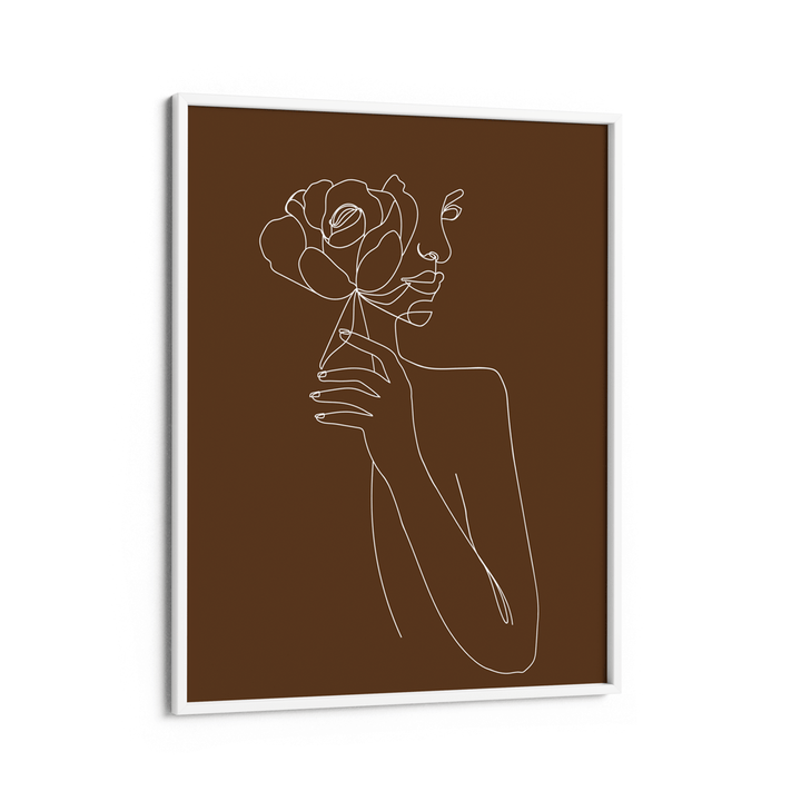 Clarity - Brown Nook At You Matte Paper White Frame