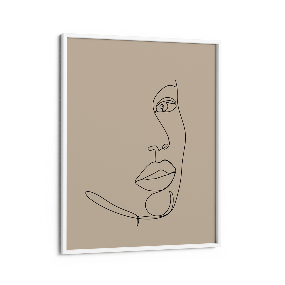 Partial - Beige Nook At You Matte Paper White Frame