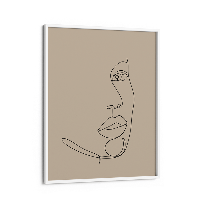 Partial - Beige Nook At You Matte Paper White Frame