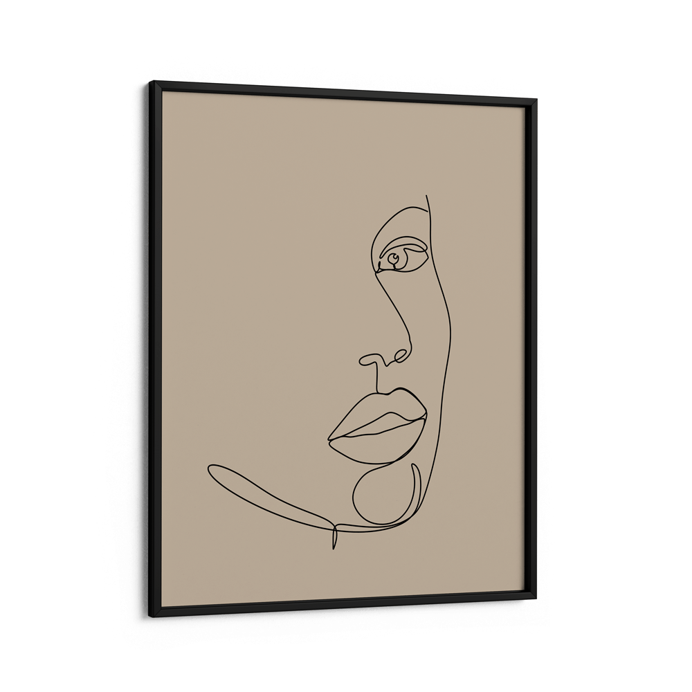 Partial - Beige Nook At You Matte Paper Black Frame