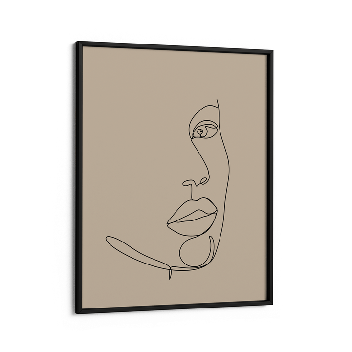 Partial - Beige Nook At You Matte Paper Black Frame