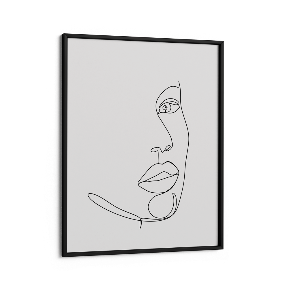 Partial - White Nook At You Matte Paper Black Frame