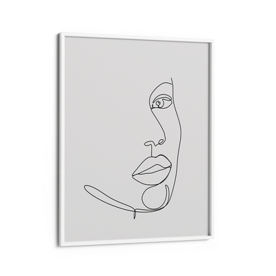 Partial - White Nook At You Matte Paper White Frame