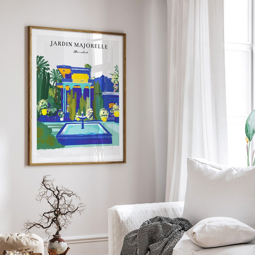 Jardin Majorelle Nook At You Matte Paper Rolled Art