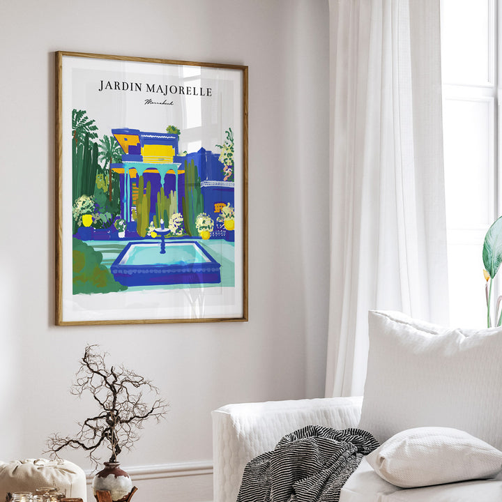 Jardin Majorelle Nook At You Matte Paper Rolled Art