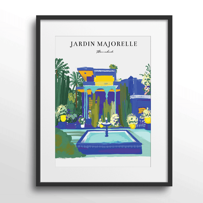 Jardin Majorelle Nook At You Matte Paper Black Frame With Mount