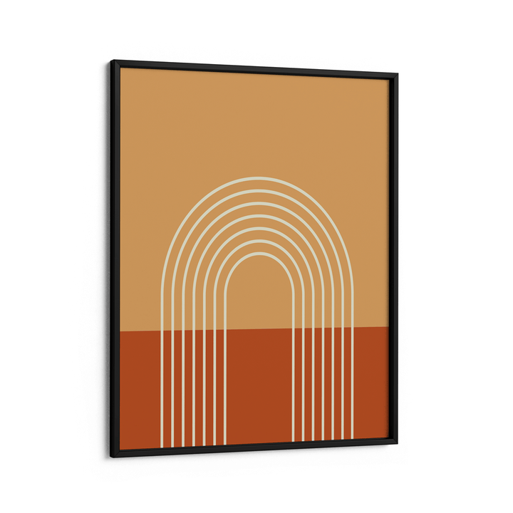 Tropical Geometric Nook At You Matte Paper Black Frame
