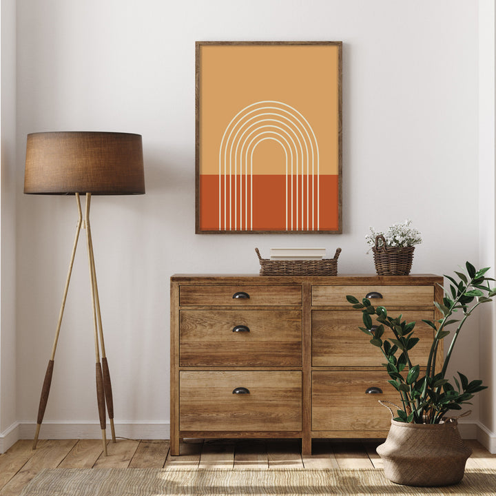 Tropical Geometric Nook At You Matte Paper Rolled Art