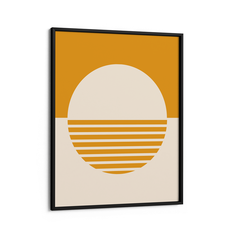 Abstract Sun Block Nook At You Matte Paper Black Frame
