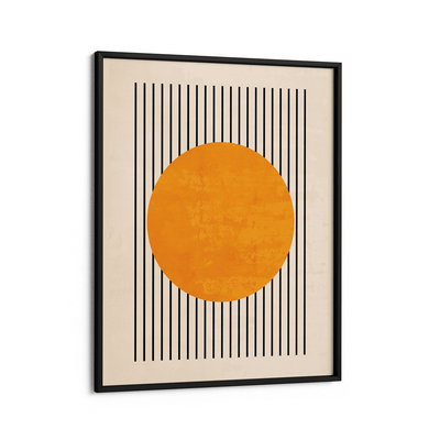 Sun Colour Block Nook At You Matte Paper Black Frame
