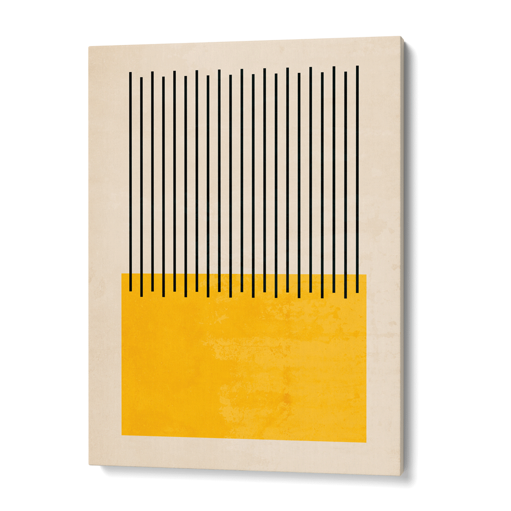 Lemon Colour Block Abstract Art Prints-Gallery Wrap-Nook At You