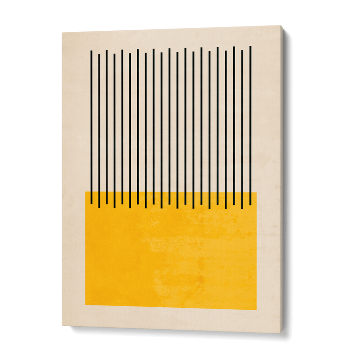 Lemon Colour Block Abstract Art Prints-Gallery Wrap-Nook At You
