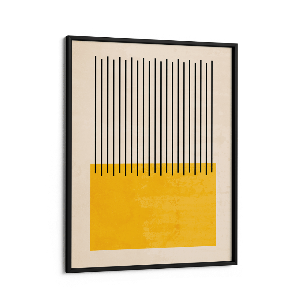 Lemon Colour Block Abstract Art Prints-Rolled Art-Nook At You