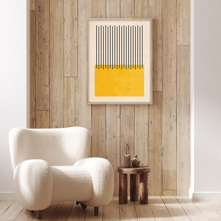 Lemon Colour Block Abstract Art Prints-Nook At You