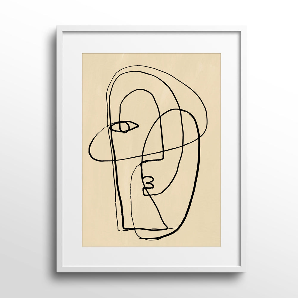 Éhontée Nook At You Matte Paper White Frame With Mount