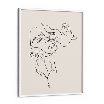 Embrace - Beige Nook At You Matte Paper White Frame