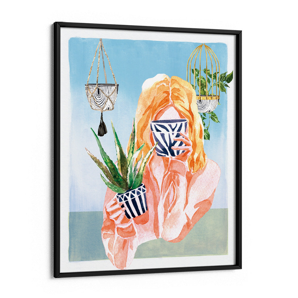 Cerulean Delight Nook At You Matte Paper Black Frame