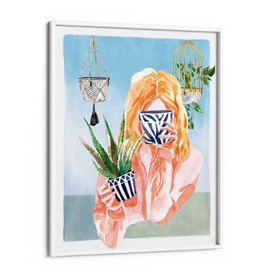 Cerulean Delight Nook At You Matte Paper White Frame