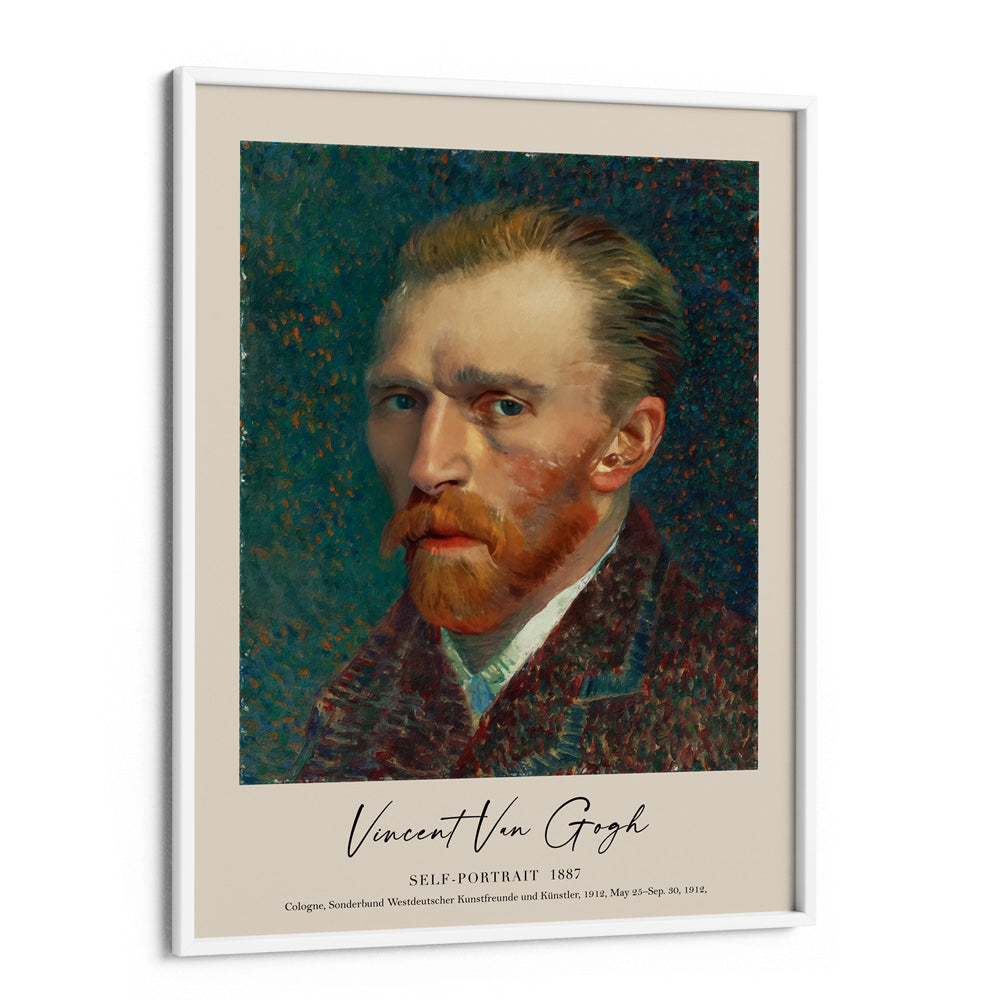 Vincent Van Gogh - Self-Portrait 1887 Nook At You Matte Paper White Frame
