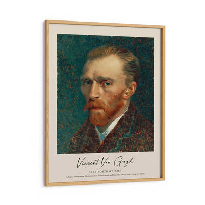 Vincent Van Gogh - Self-Portrait 1887 Nook At You Matte Paper Wooden Frame